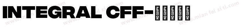 Integral CFF字体转换